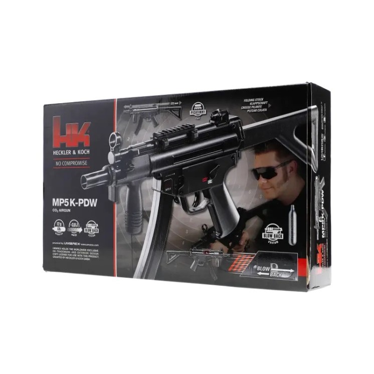 PISTolet HECKLER & KOCH MP5 K-PDW BLACK CO2 CAL BB/4.5