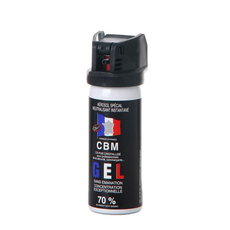 Bombe CS – Gel Lacrymogène 50 ml (Clapet de Sécurité)