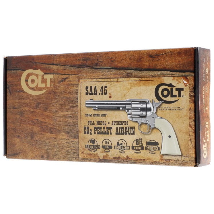 Revolver CO₂ COLT SA Army 45 – 5,5″ – Cal. 4,5 mm – Nickel Plated