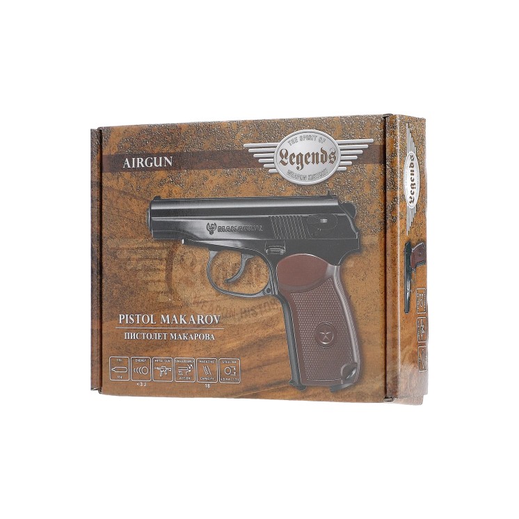 Pistolet Legends Makarov CO₂ – Cal. BB 4,5 mm